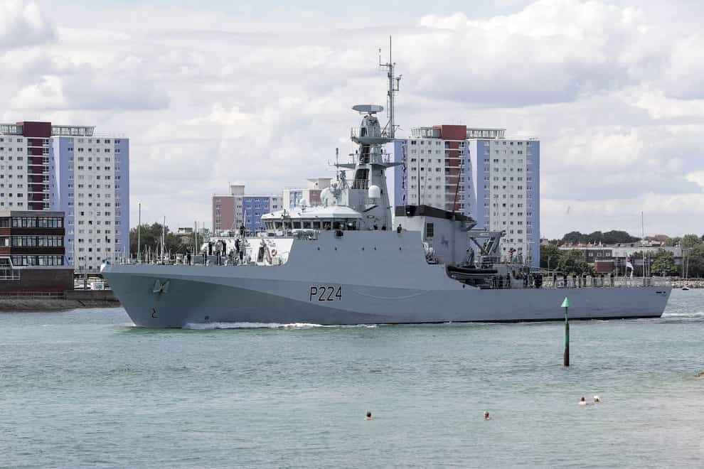 HMS Trent first deployment