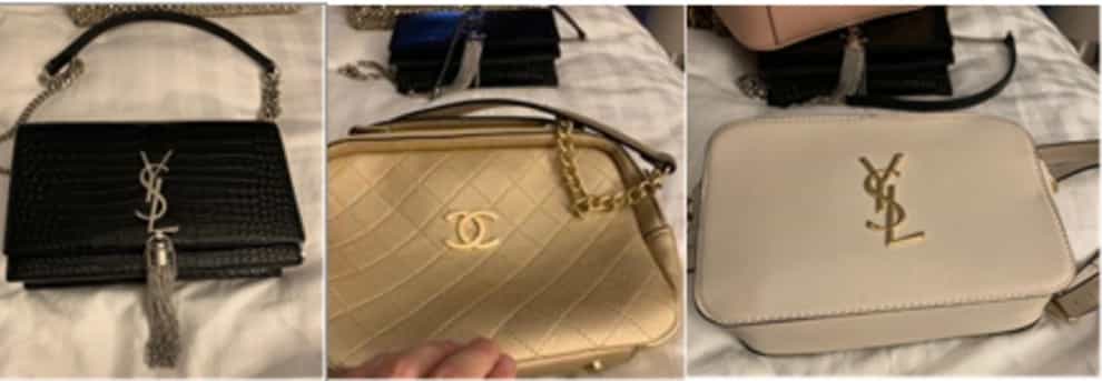 Stolen handbags found on a phone belonging to Thomas Mee