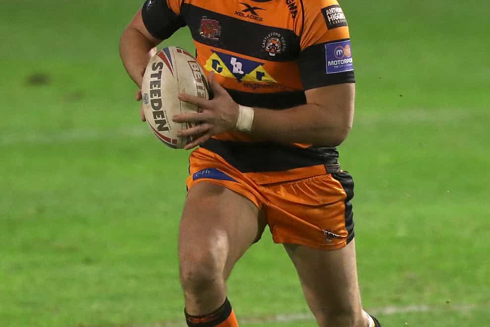 Castleford prop Liam Watts is out injured after cutting his arm with a saw