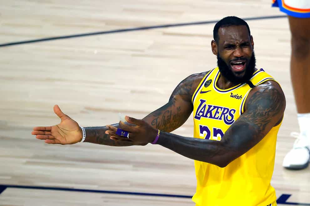 LeBron James and the Los Angeles Lakers lost to Oklahoma City