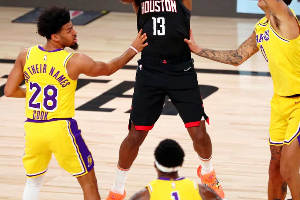 Houston Rockets guard James Harden scored 39 in the win