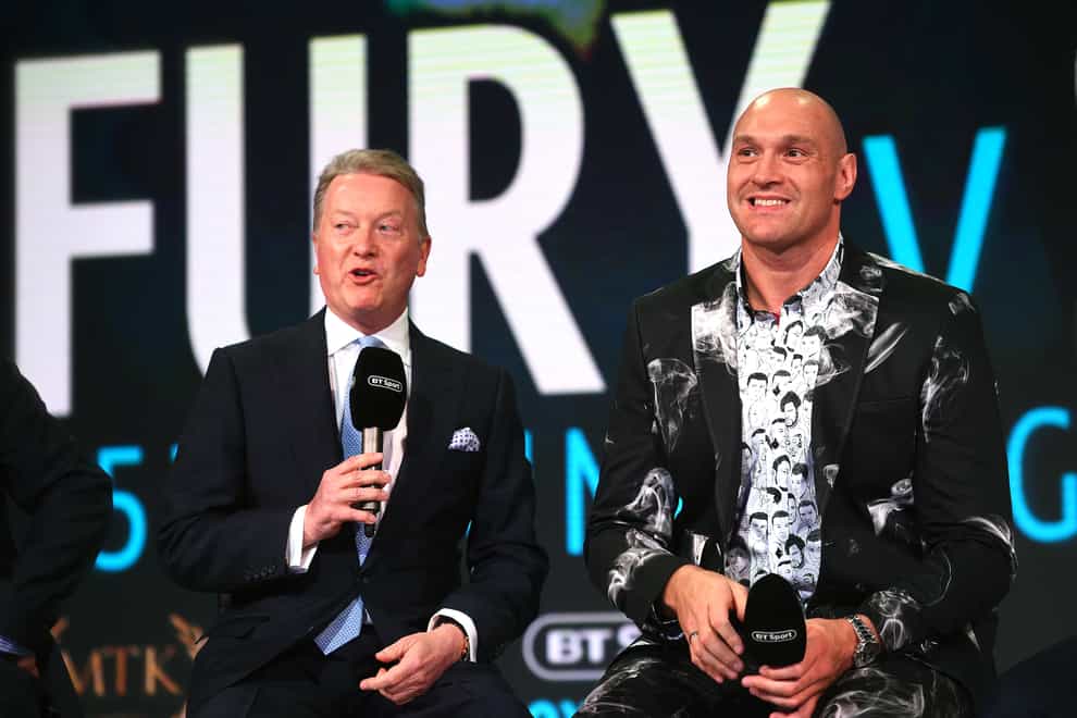 Warren represents some of the biggest boxers in Britain including world heavyweight champion Tyson Fury