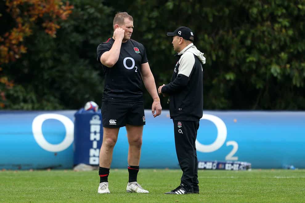 Dylan Hartley, left, says the World Cup news he did not want to hear was brutally delivered by Eddie Jones, right
