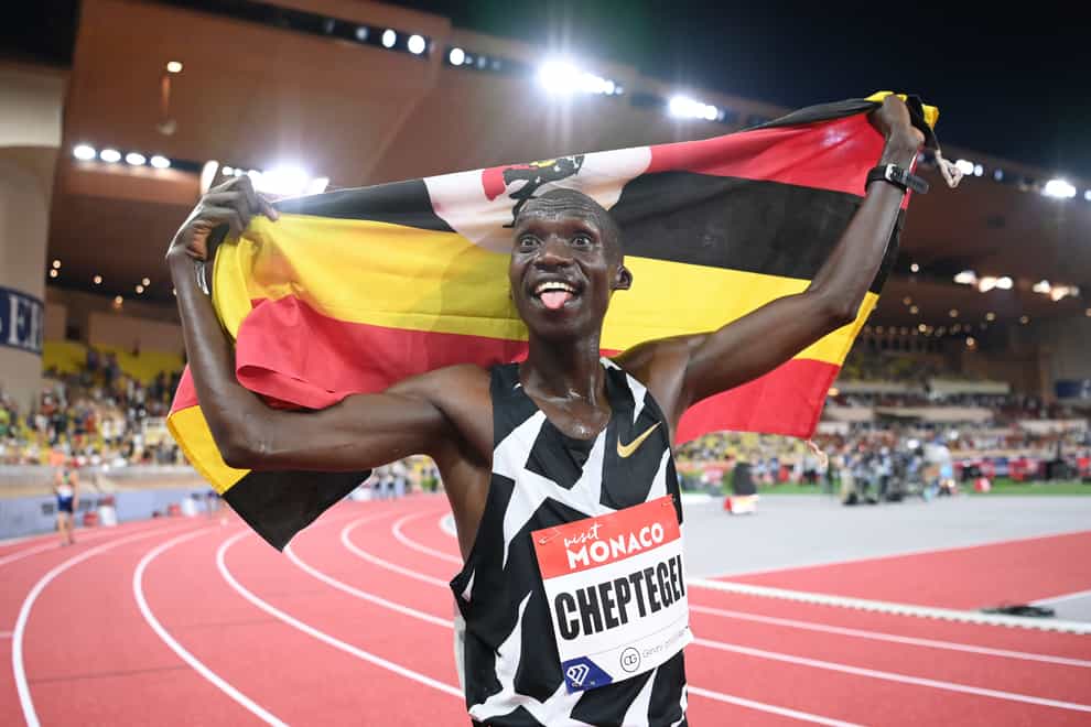 Uganda’s Joshua Cheptegei set a new 5,000m world record at the Diamond League in Monaco