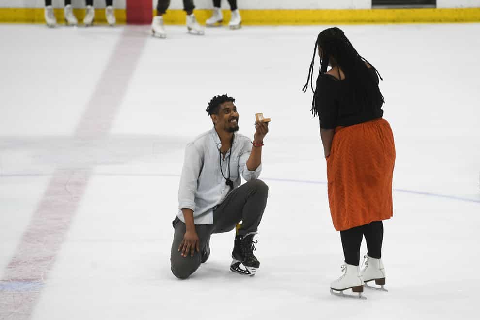 A proposal on the ice at Streatham