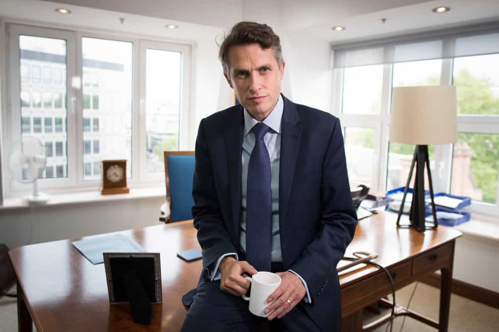 A-Level resultsSecretary of State for Education Gavin Williamson in his office at the Department of Education in Westminster