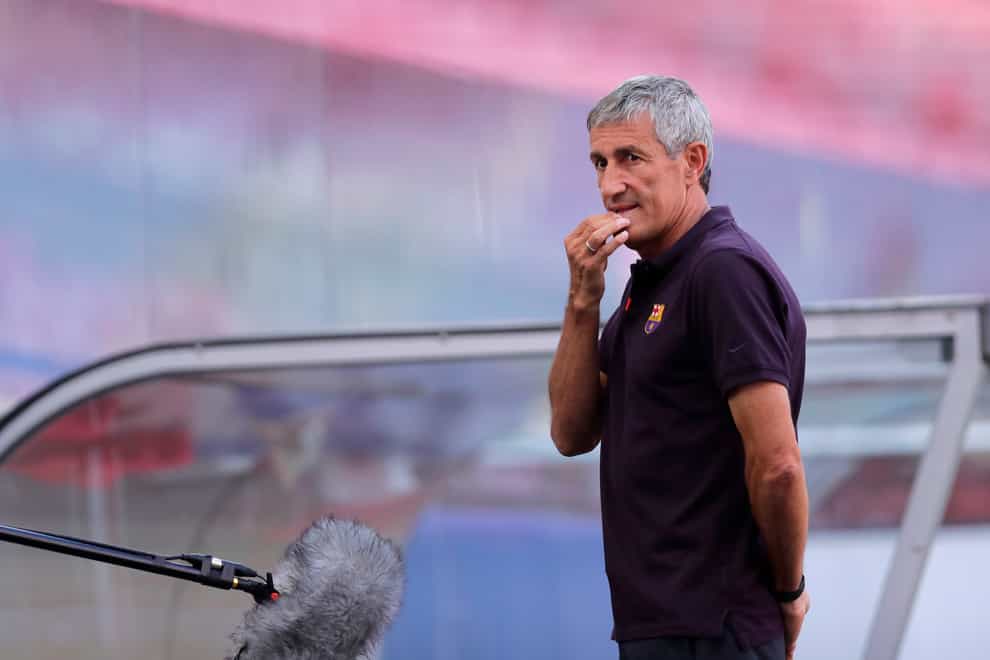 Quique Setien has left his role as Barcelona head coach