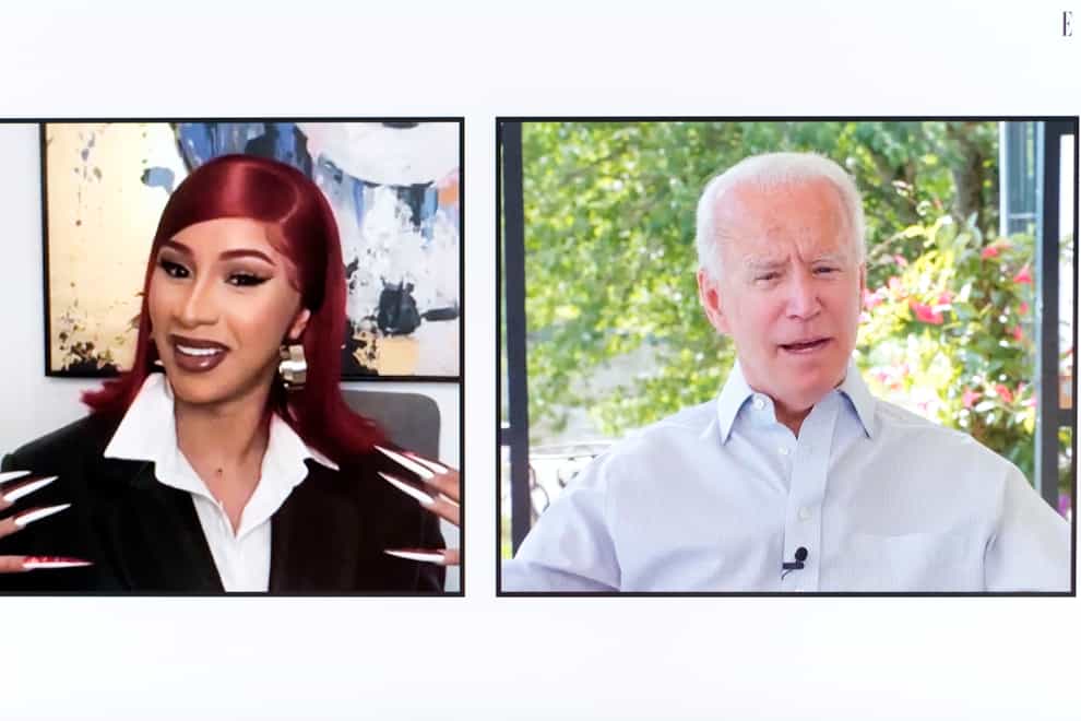 Cardi B talked to Joe Biden in a wide-ranging video interview