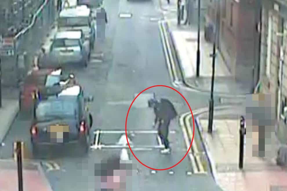 CCTV image of suicide bomber Salman Abedi making his way to Manchester Arena