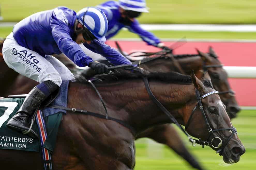 Enbihaar (near side) was in no mood to be denied at York