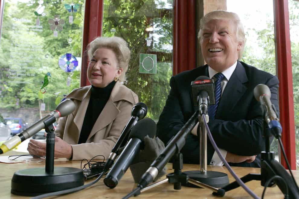 Trump's older sister Maryanne Trump Barry (left) has heavily criticised the president  