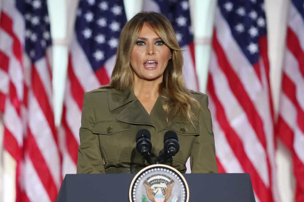 Melania Trump has encouraged people 'to focus on the future while still learning from the past'