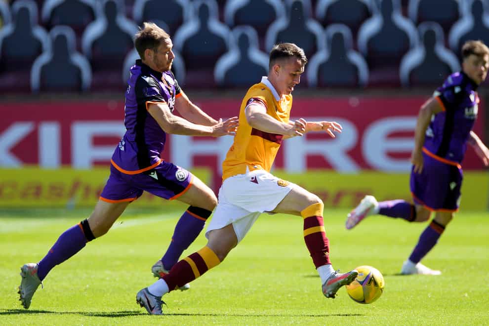Motherwell’s David Turnbull (centre) has impressed on his return from injury