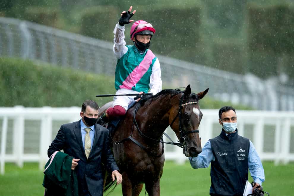 Frankie Dettori is on course to ride Enable again next weekend