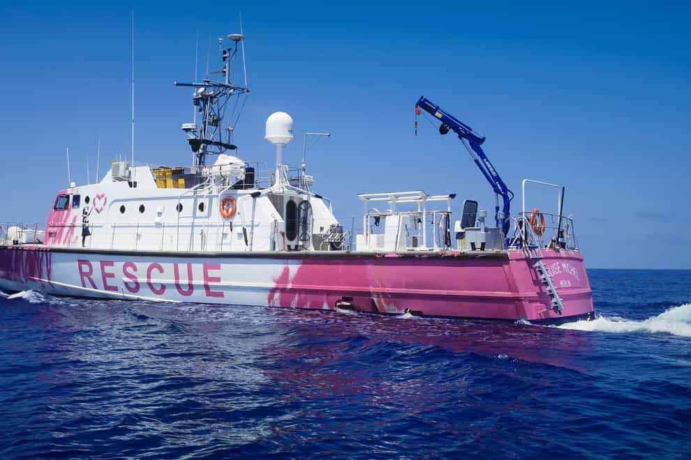 The Louise Michel refugee rescue boat was funded by British street artist Banksy 