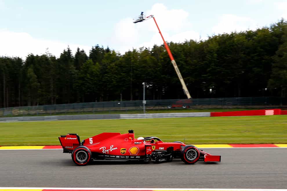 Ferrari driver Sebastian Vettel has struggled for pace in Belgium
