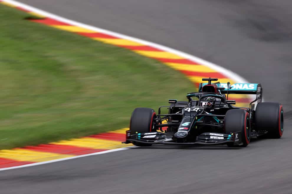 Lewis Hamilton took pole position in Belgium