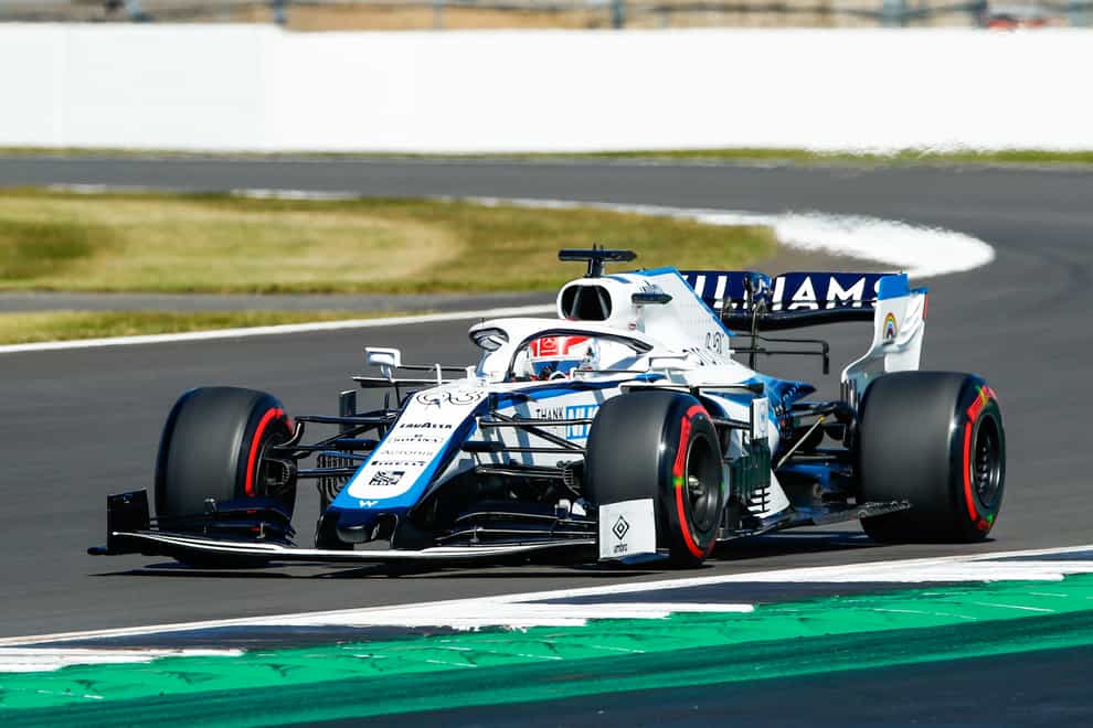 George Russell escaped injury after his Williams was struck by a flying tyre from Antonio Giovinazzi's Alfa Romeo, causing himi to crash into a wall during the Belgian Grand Prix.