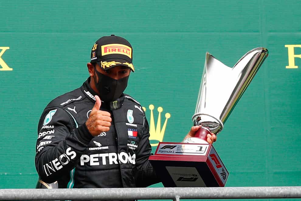 Lewis Hamilton claimed a straightforward victory