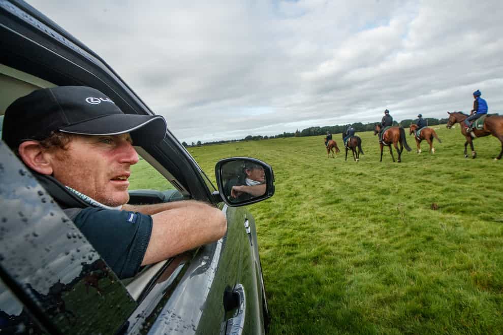 Johnny Murtagh during a stable visit on Thursday