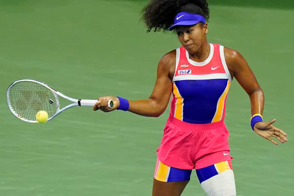 Naomi Osaka was in imperious form to book her place at the US Open quarter-final