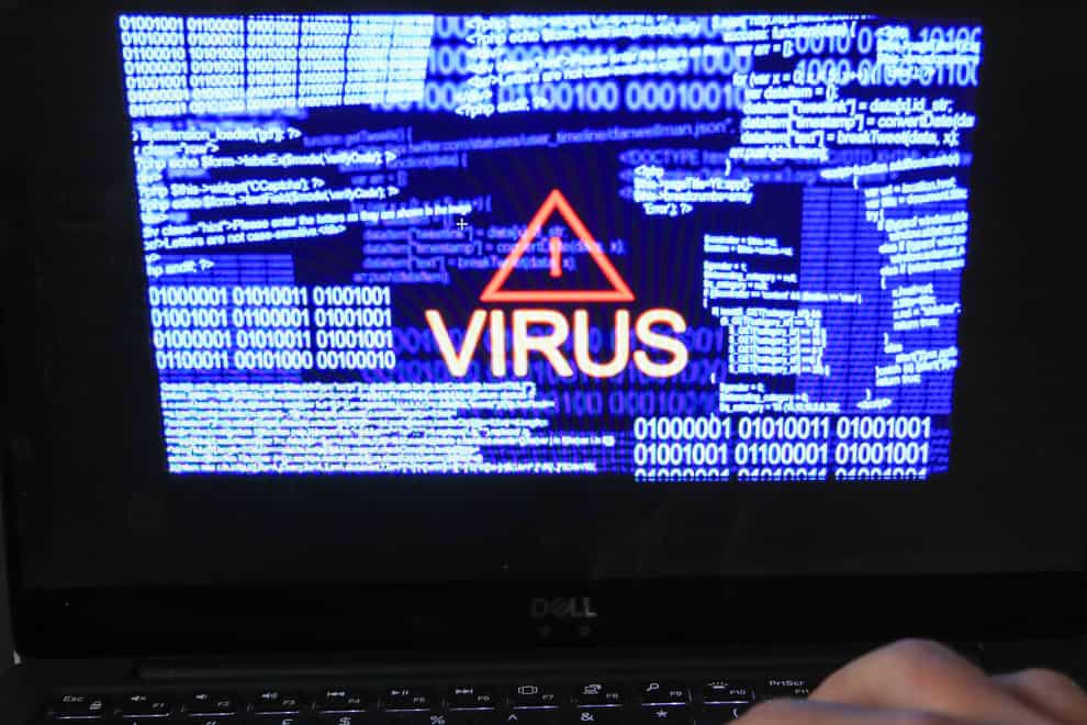 Virus threat warning