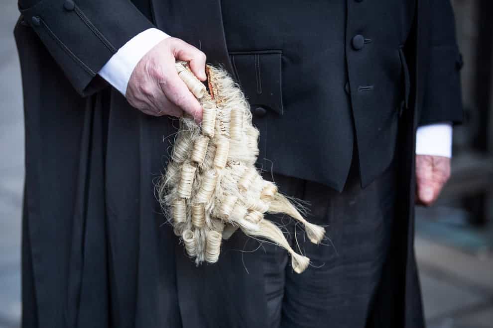 Advocate with wig