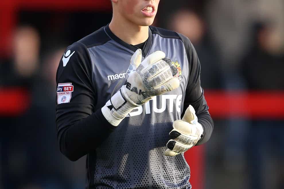 Goalkeeper Joe Fryer had been on trial at the County Ground