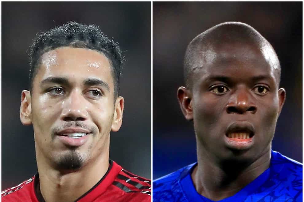 Chris Smalling and N'Golo Kante