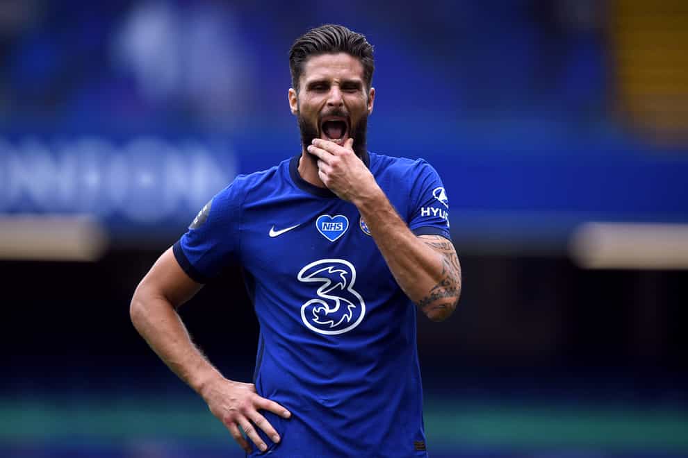 Olivier Giroud, pictured, wants to stay at Chelsea despite interest from Juventus