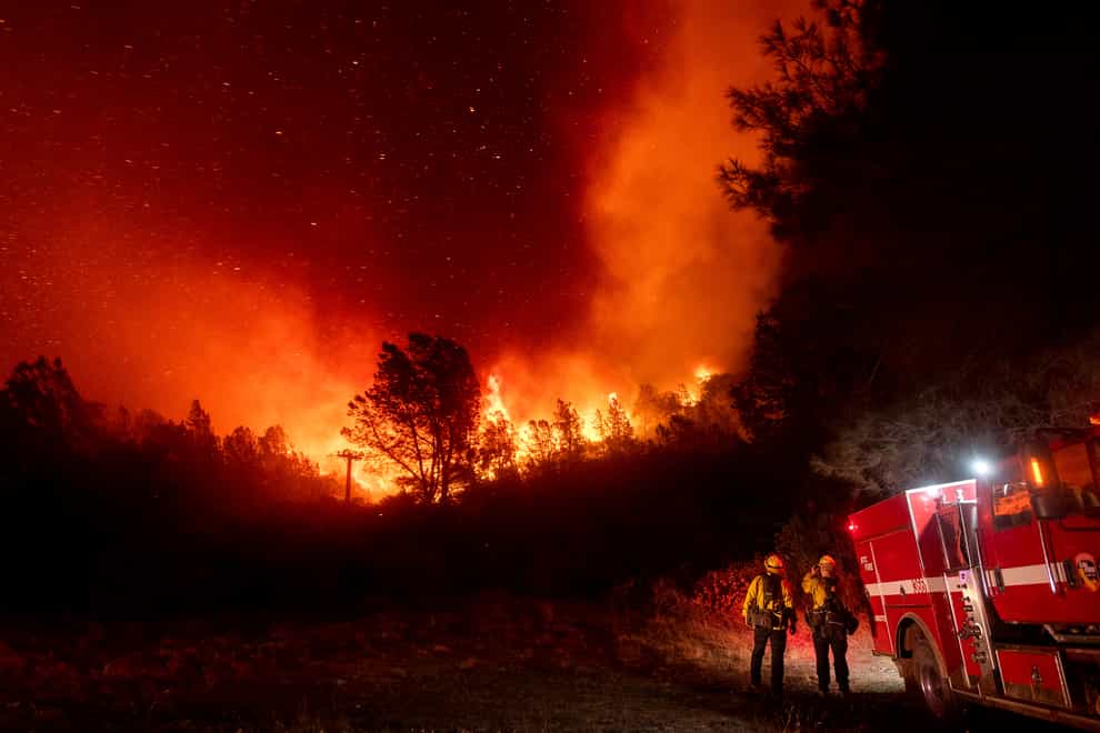 Dozens of wildfires have struck the US