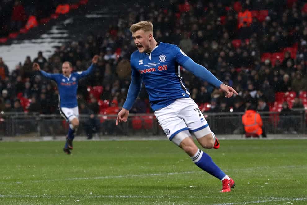 Stephen Humphrys previously played on loan at Rochdale in 2017-18 (Nick Potts/PA).