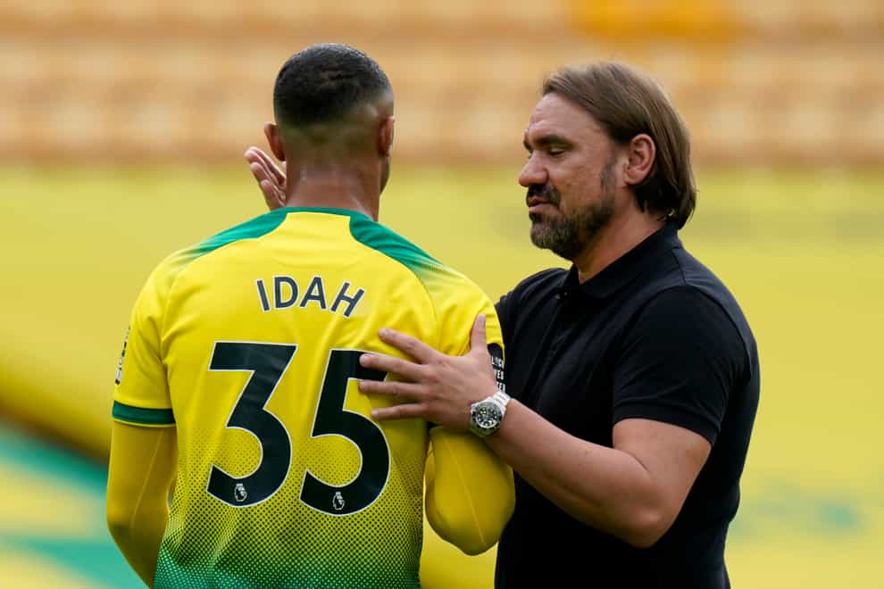 Daniel Farke revealed he had been unhappy with Adam Idah's performances in training