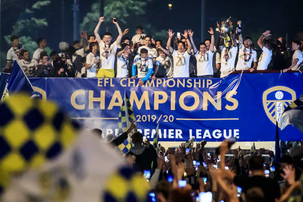 Leeds were crowned Sky Bet Championship winners in July