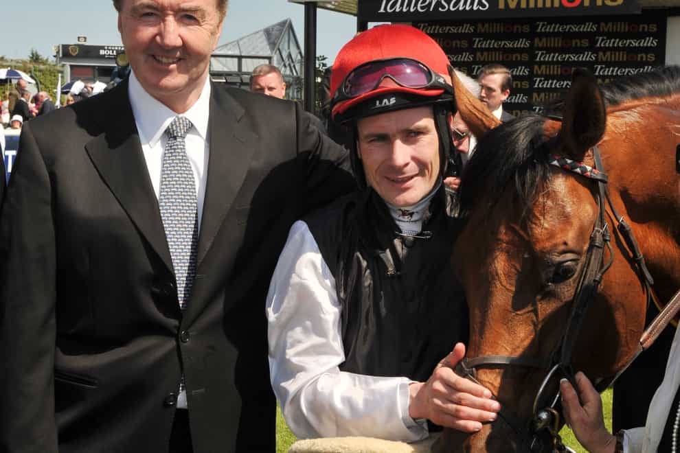 Dermot Weld with Pat Smullen (right)