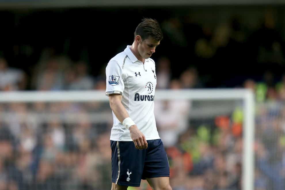 Gareth Bale looks dejected during a game against Chelsea