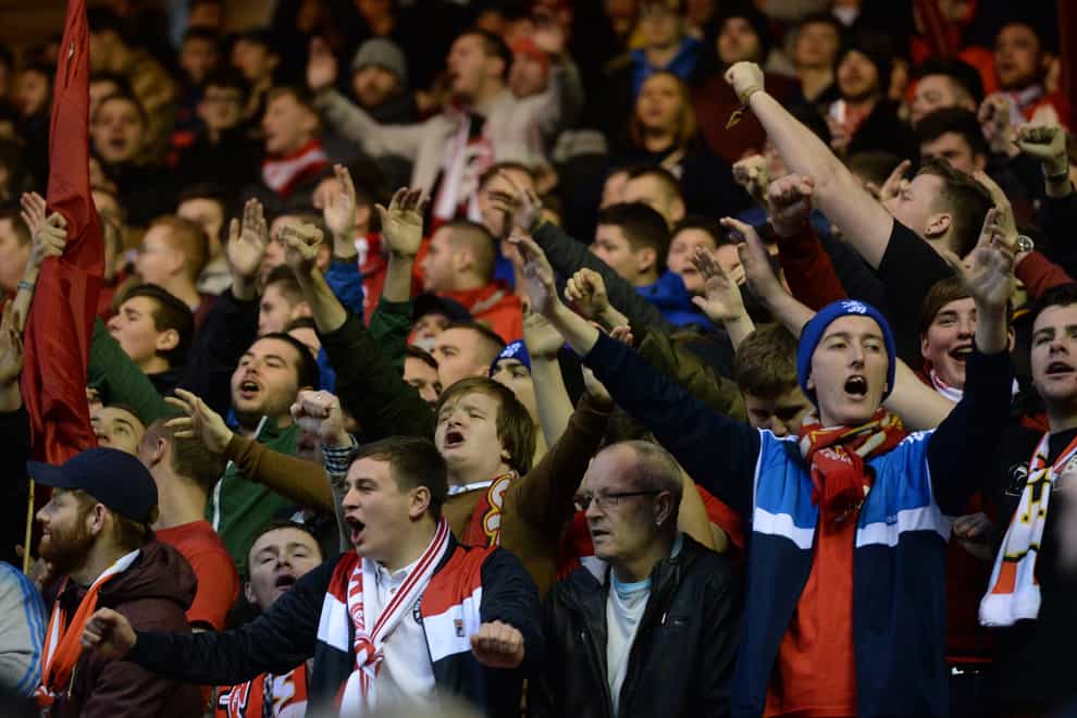 Supporters at pilot events will be urged to take care when singing and chanting this weekend