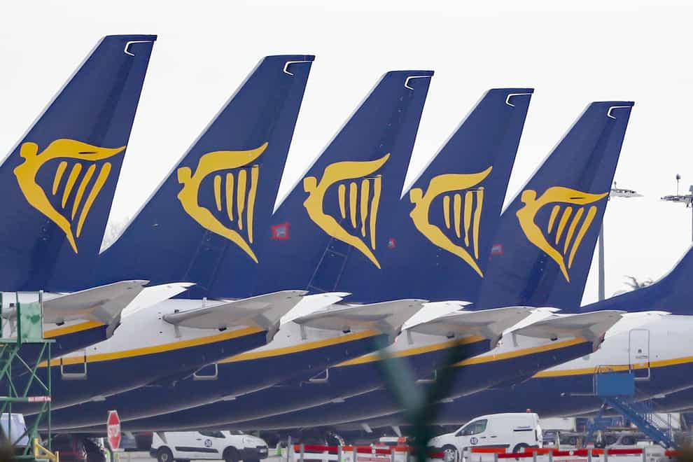 Ryanair has announced it will further reduce its operations due to coronavirus travel restrictions (Niall Carson/PA)