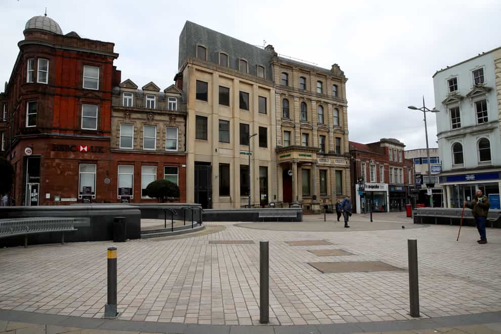 Queens Square in Wolverhampton city centre (Nick Potts/PA)