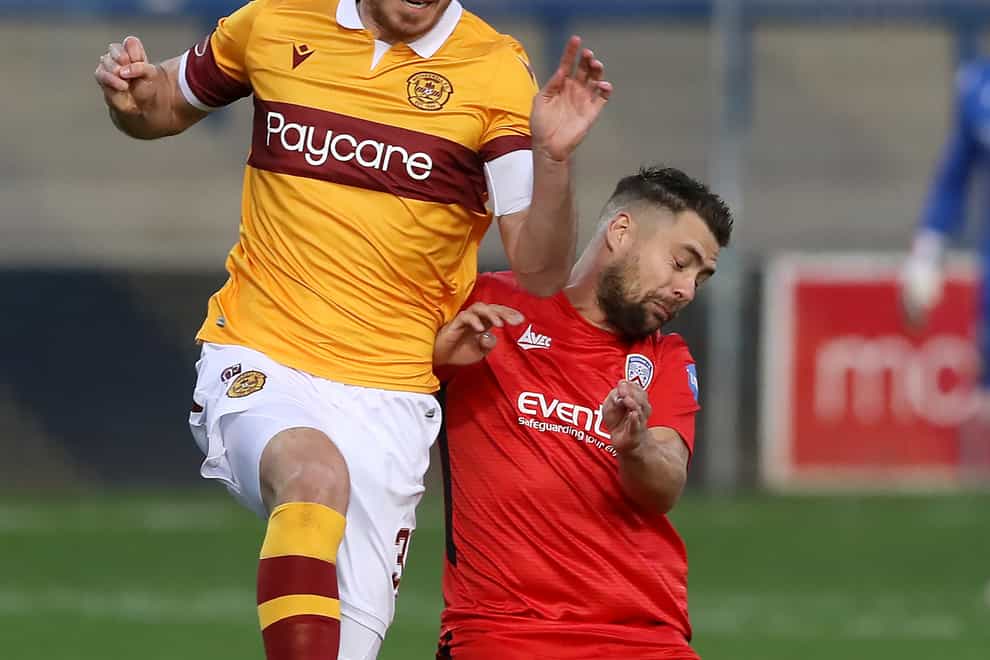 Declan Gallagher helped Motherwell to victory over Coleraine