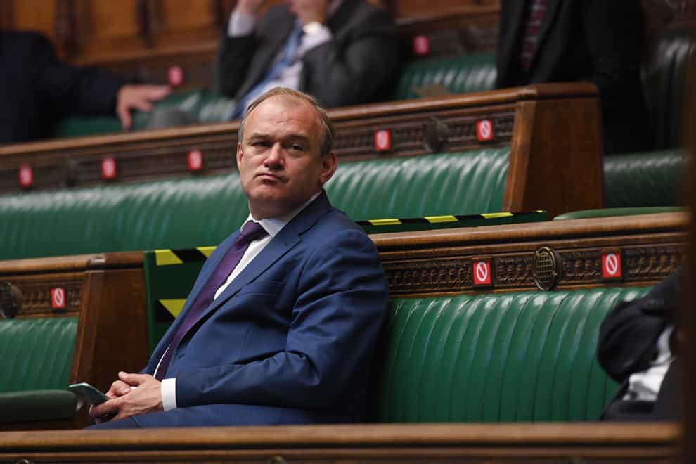 Sir Ed Davey in the Commons