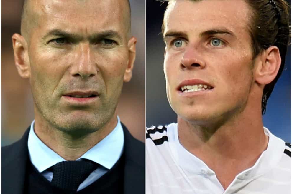 Zinedine Zidane (left) insists there has never been a personal issue with Gareth Bale