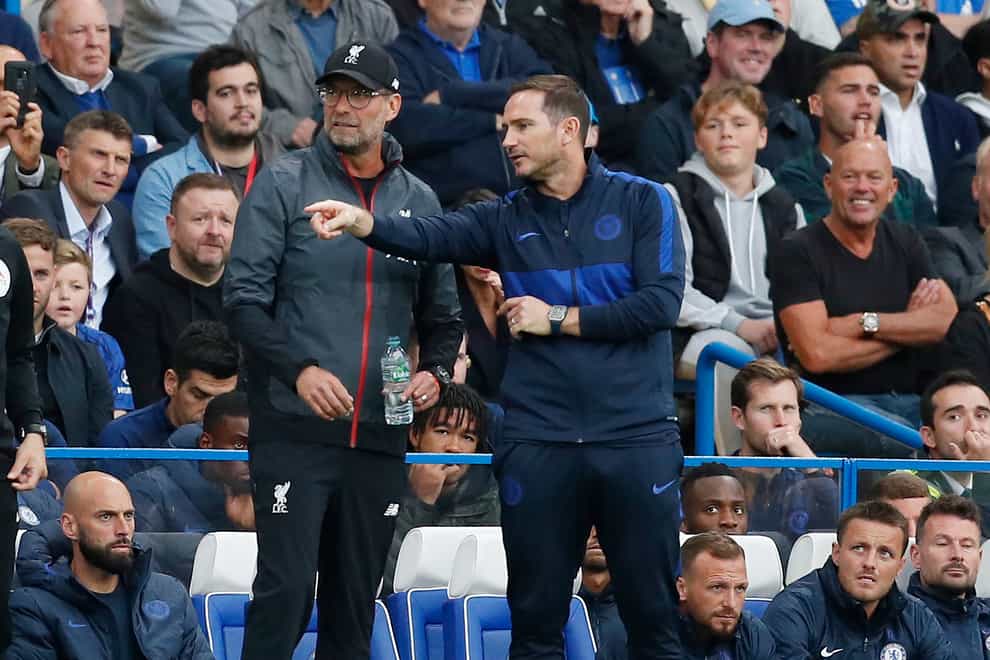 Lampard and Klopp will face off in the biggest Premier League game of the weekend