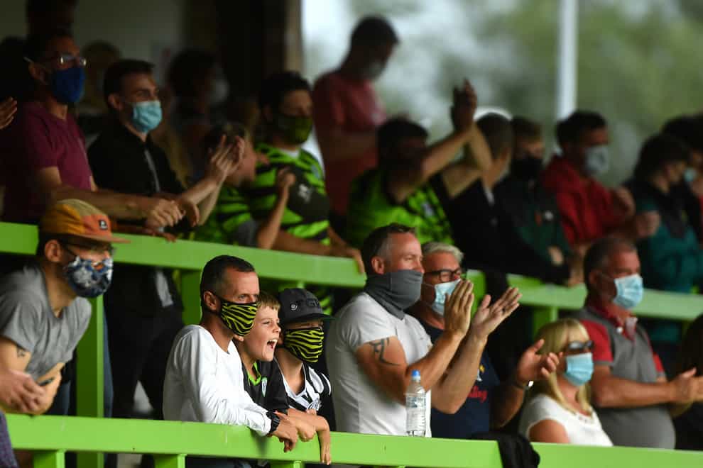 Forest Green hosted one of seven EFL games which admitted supporters on Saturday