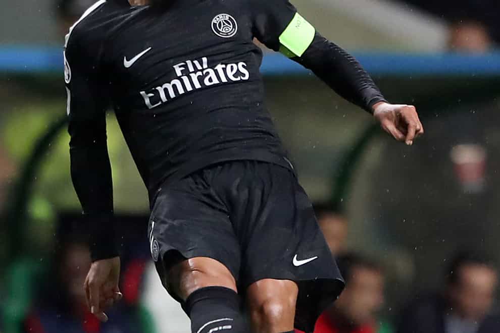 Thiago Silva, pictured, has targeted the Premier League title after signing for Chelsea