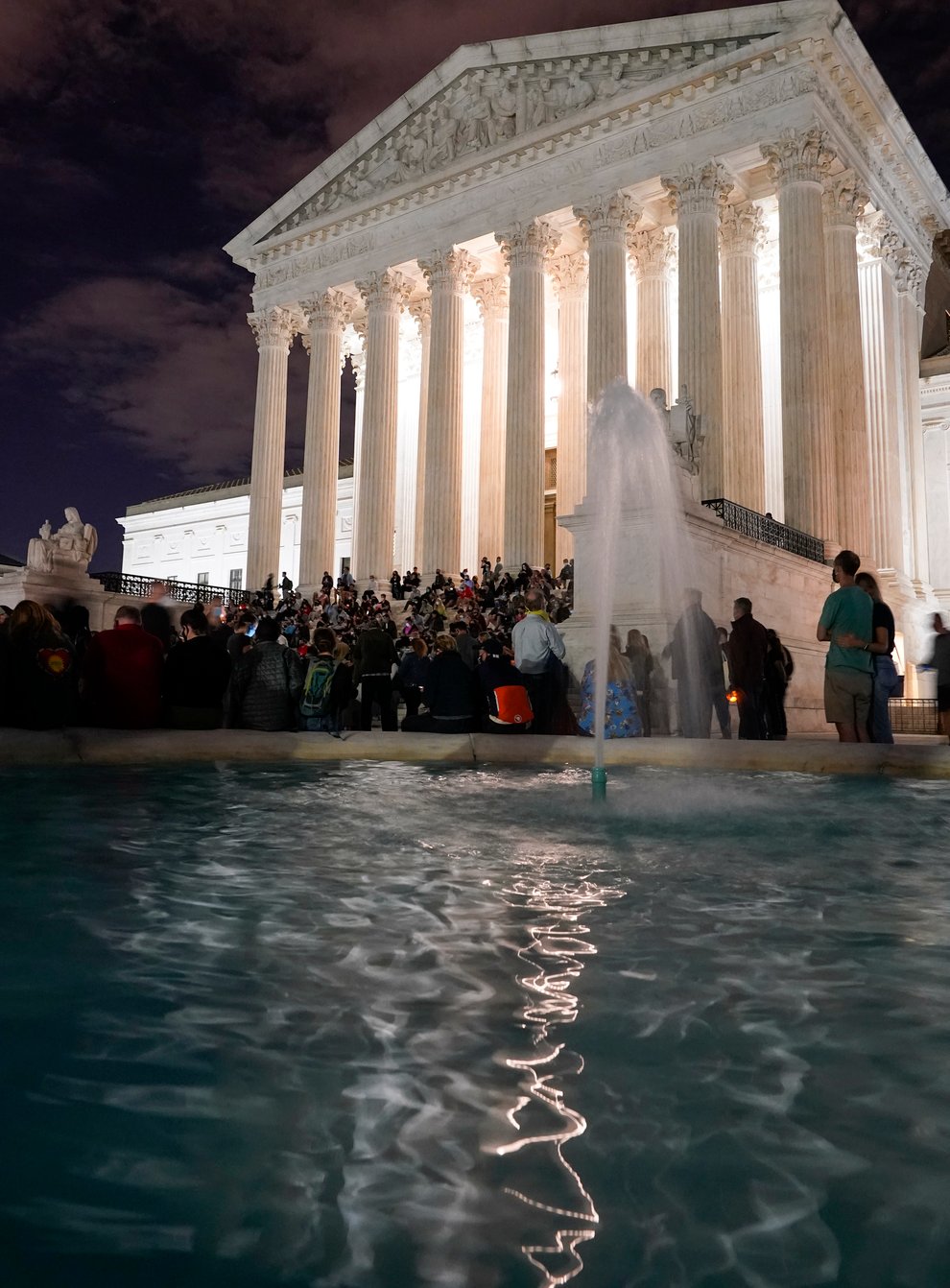 People outside the Supreme Court (Alex Brandon/AP)