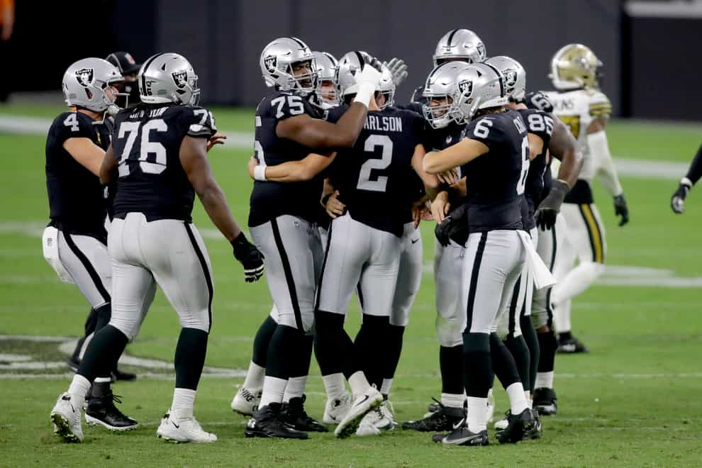 The Las Vegas Raiders claimed victory over the New Orleans Saints