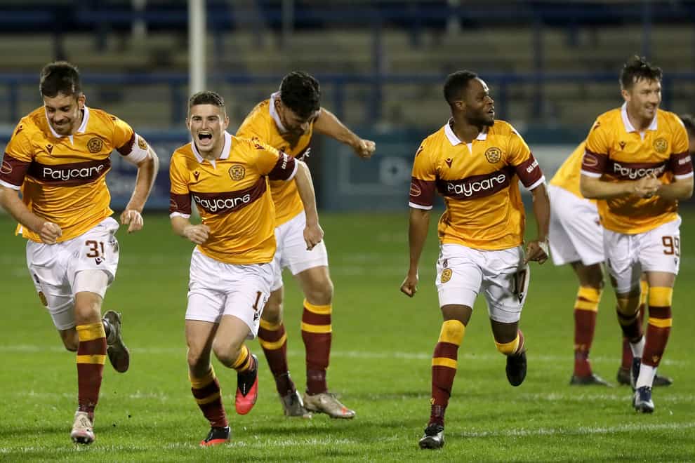 Motherwell beat Coleraine on penalties in the previous round of the Europa League Brian Lawless