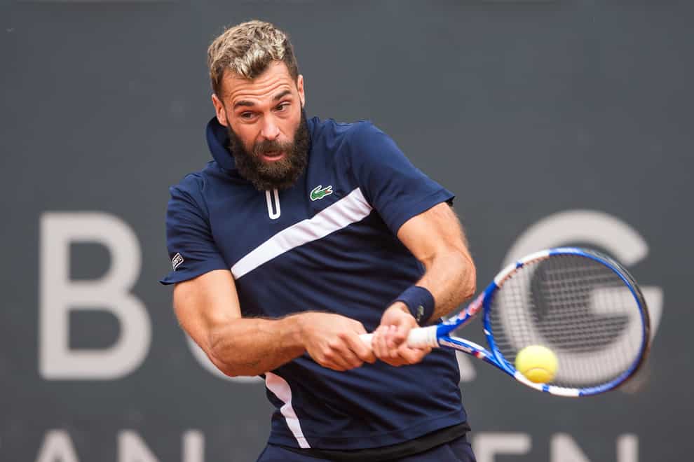 Benoit Paire retired during the second set of his clash with Casper Ruud in Hamburg