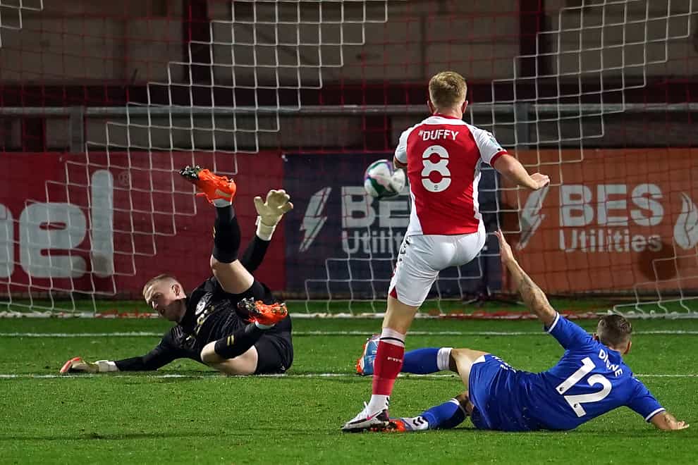 Mark Duffy scores for Fleetwood